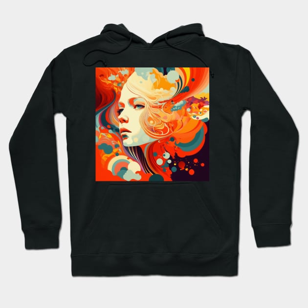 Psychedelic Girl Hoodie by n23tees